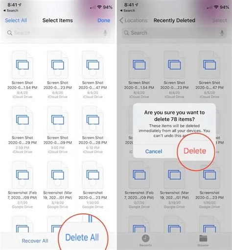 Does apple permanently delete files