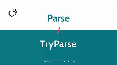 What is parse vs tryparse