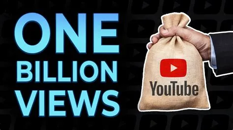 How many videos on youtube have 1 billion views