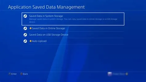 Can i access my saved data on another ps4