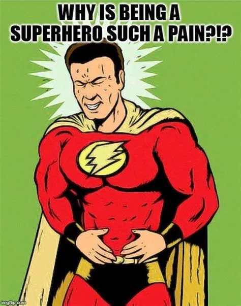 What superhero cannot feel pain