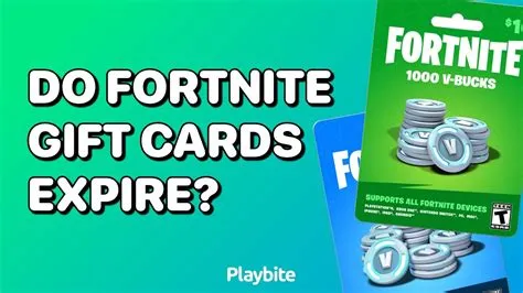 Can fortnite gift cards expire