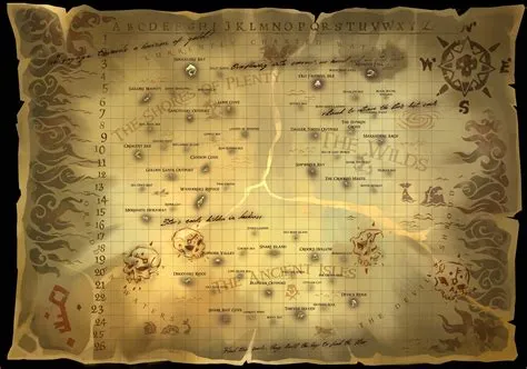 How big is sea of thieves map