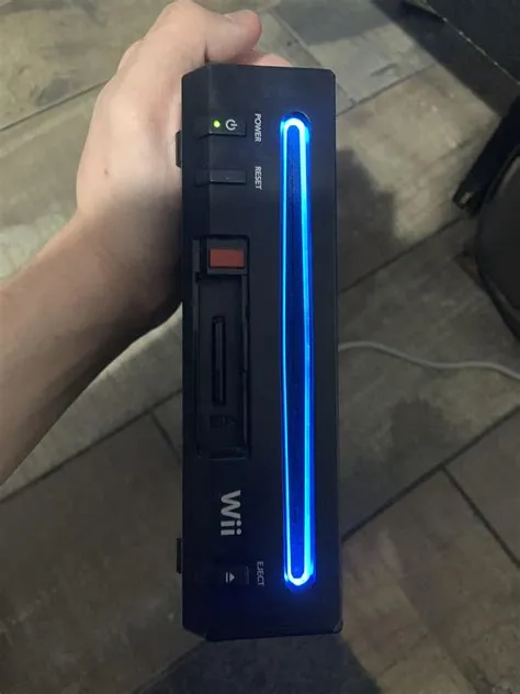 What does the blue light mean on wii