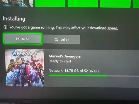 Do xbox games download slower while playing