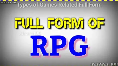 What is the full form of rpg