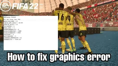 How do i fix fifa 23 graphics