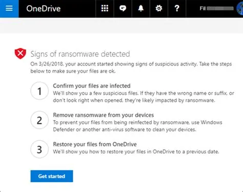 Can ransomware infect onedrive