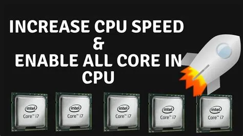 How to improve cpu speed