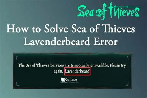 How do i fix server error in sea of thieves