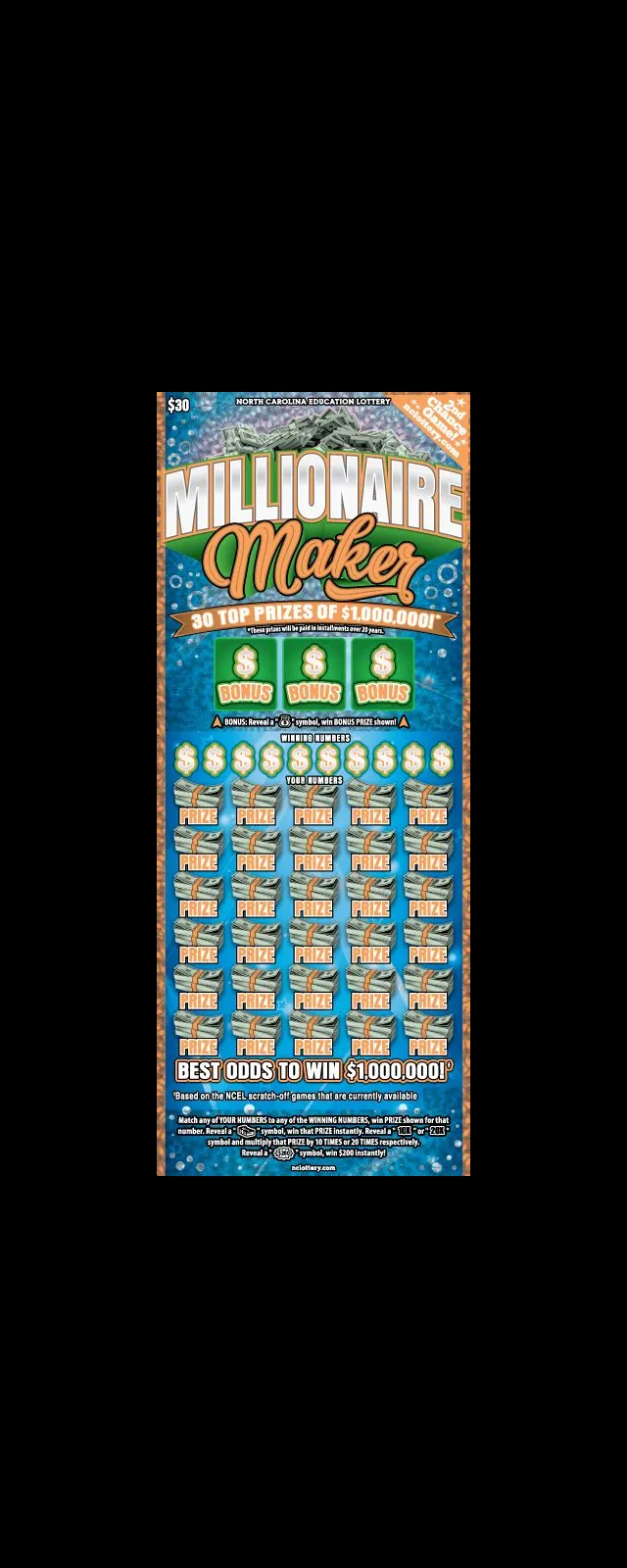 What is the chance of winning the uk millionaire maker