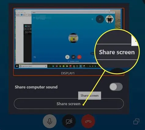 How do you know if you are sharing your screen