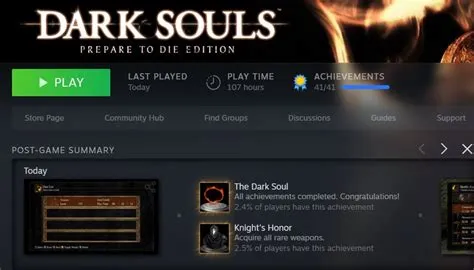 Is it possible to get 100 in dark souls