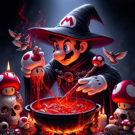 Is there blood in mario