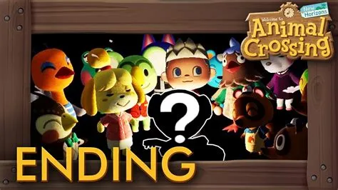 Is the a ending to animal crossing new horizons