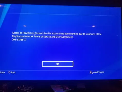 Can you get unbanned on ps4