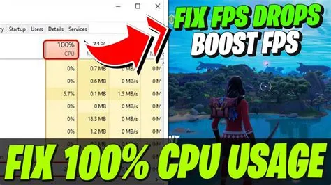 Why is fortnite 100 cpu