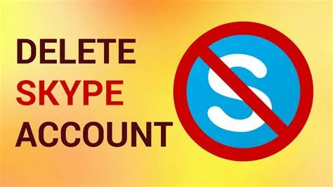 How to delete skype account