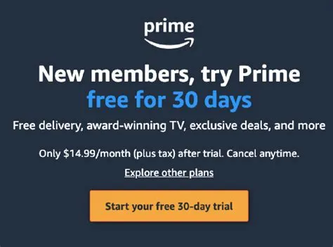 Is amazon prime 30 day free trial really free