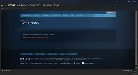 Is there region-locked game in steam