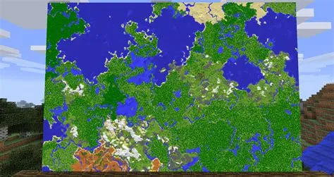 How large is a level 3 map in minecraft