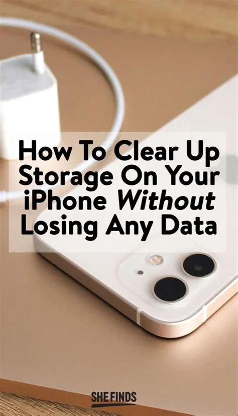 How do i clear my iphone storage without losing data