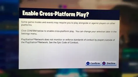 How do i enable crossplay from xbox to playstation