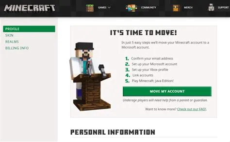 Can you still migrate your minecraft account in 2023