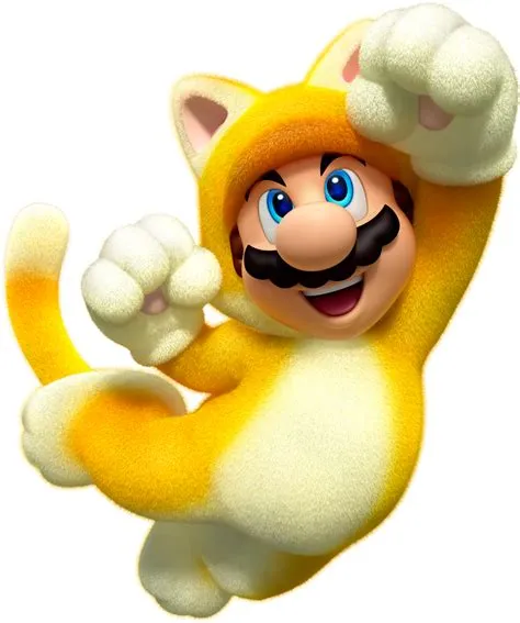 Why is cat mario yellow