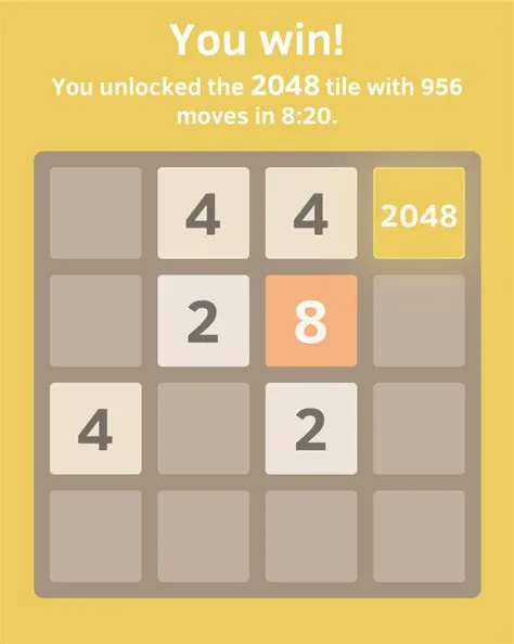 How many moves do you need to win 2048