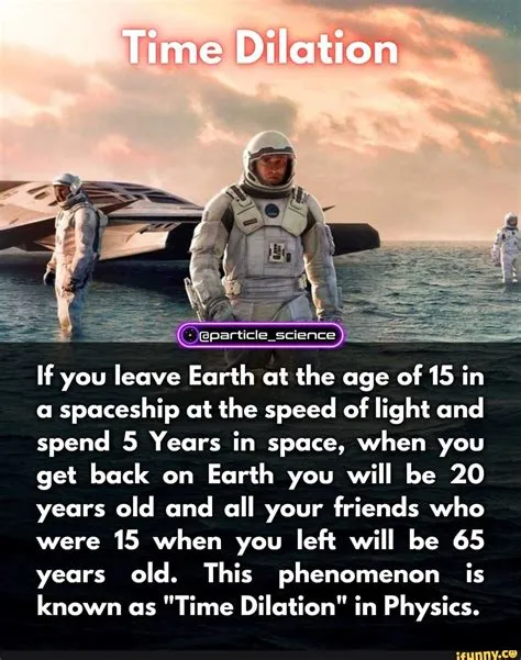 What happens if you leave earth at the age of 15