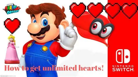 Are there hearts in mario