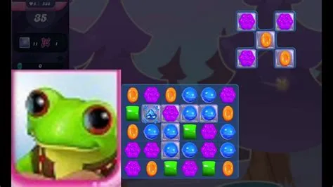 What does the spotted frog do in candy crush