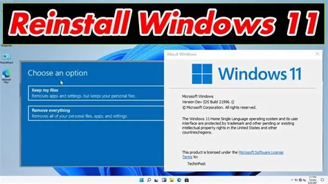 What is reinstall windows 11