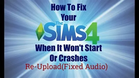 How do you fix the audio glitch on sims 4