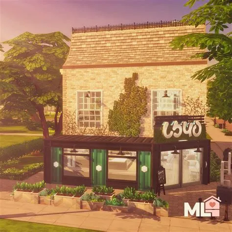 Can sims live in a cafe