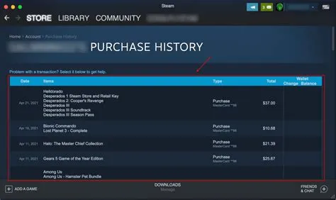 How do i hide my purchase history on steam