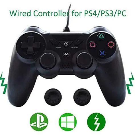 Can a dualshock 4 be used as a wired controller