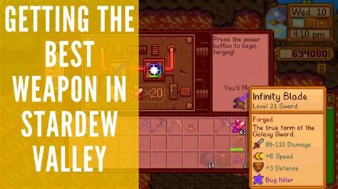 What is the strongest weapon in stardew valley