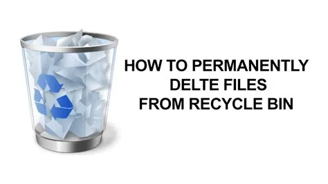 Does emptying recycle bin permanently delete