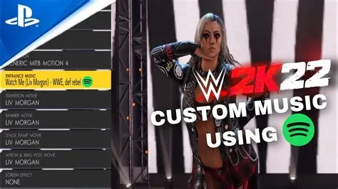 Does wwe 2k22 have music