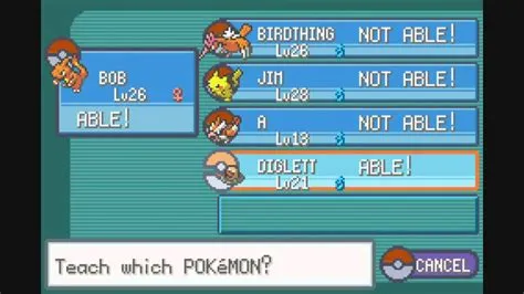 Which pokémon should i teach cut fire red