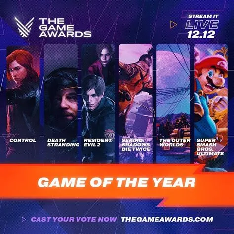 Who was nominated for game of the year 2015