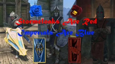 Are stormcloaks red or blue