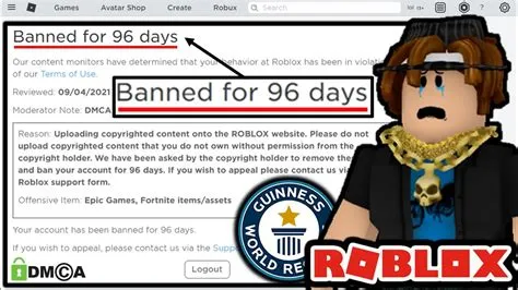 How long is the 3rd ban on roblox