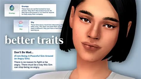 What are the unique traits in the sims 4