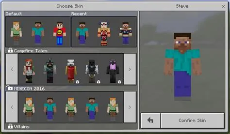 How do you show your skin in minecraft bedrock