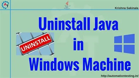 Should i remove java from windows 10