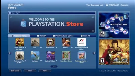 Is there an online store for ps3