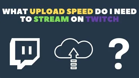 How much upload speed do i need to stream 1080p 60fps